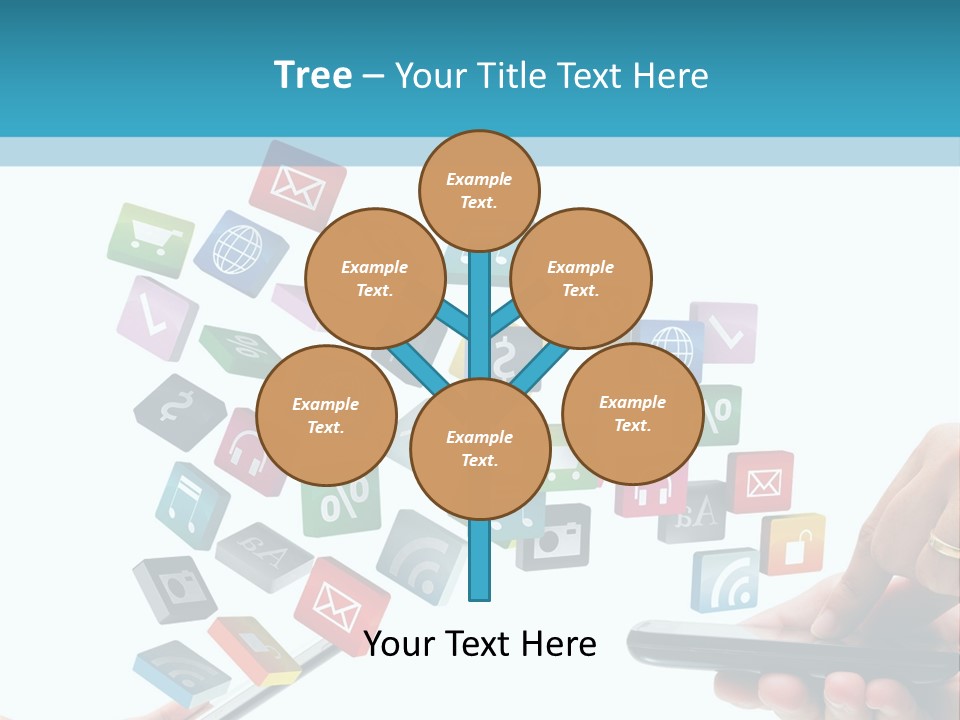 Communicate Pad Touchscreen PowerPoint Template