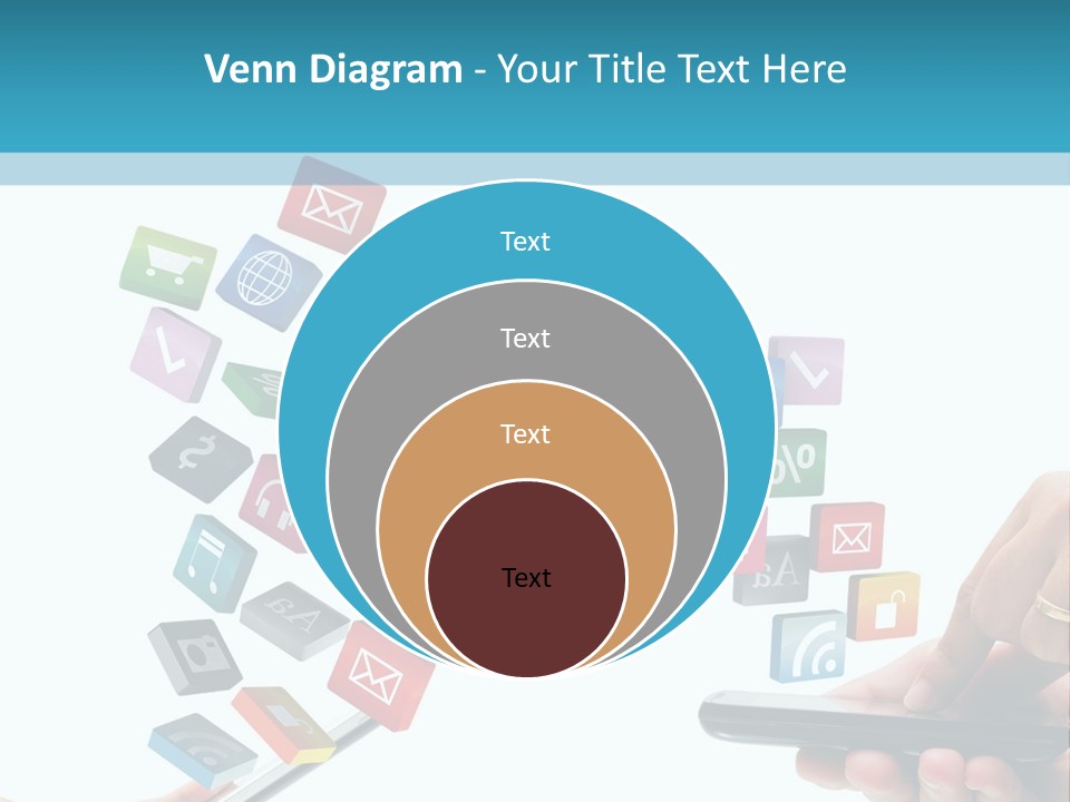 Communicate Pad Touchscreen PowerPoint Template