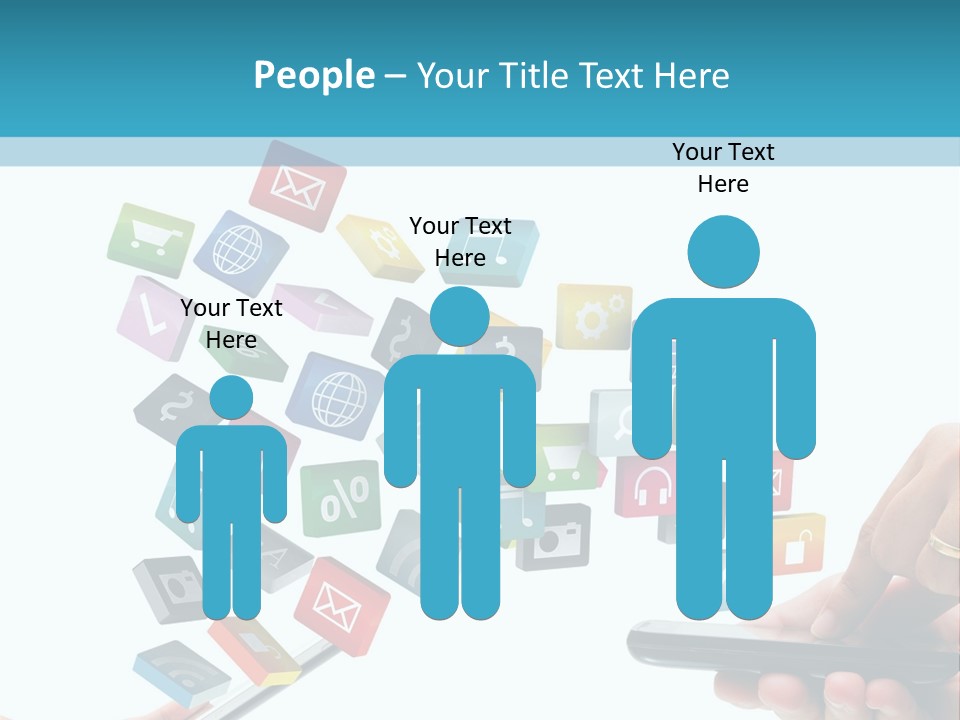Communicate Pad Touchscreen PowerPoint Template