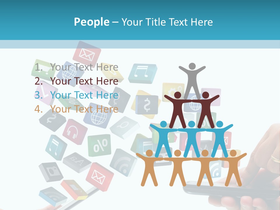 Communicate Pad Touchscreen PowerPoint Template