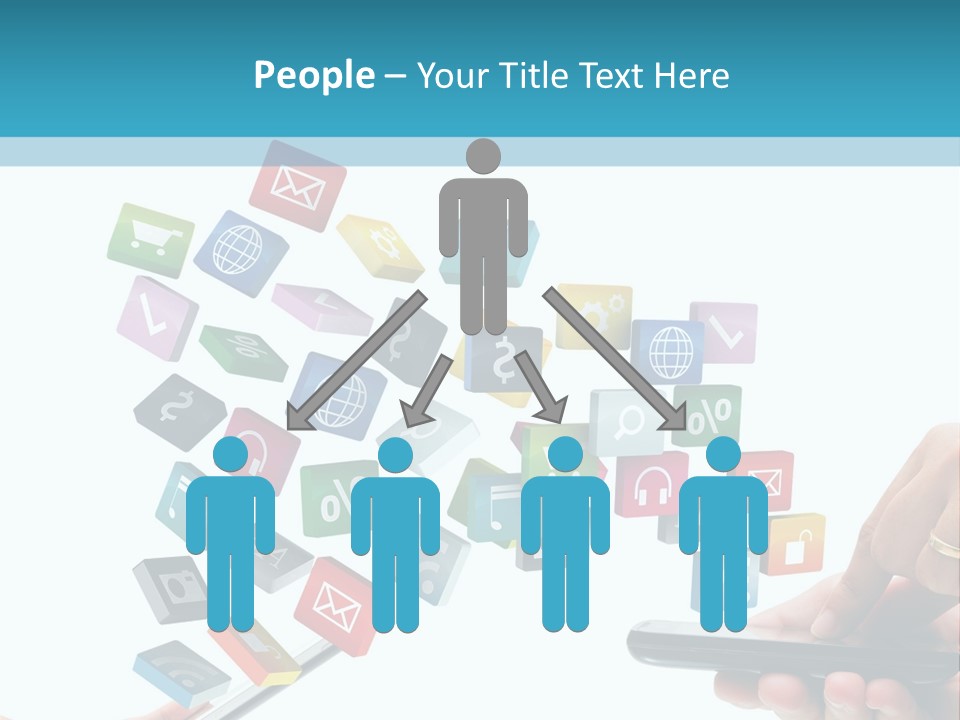 Communicate Pad Touchscreen PowerPoint Template