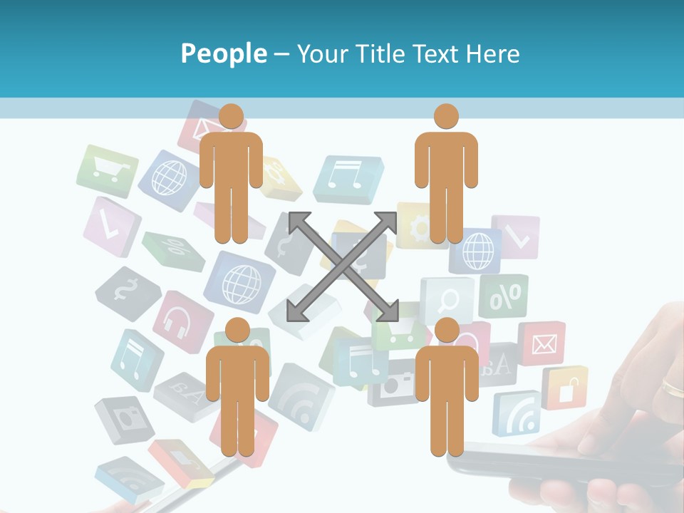 Communicate Pad Touchscreen PowerPoint Template