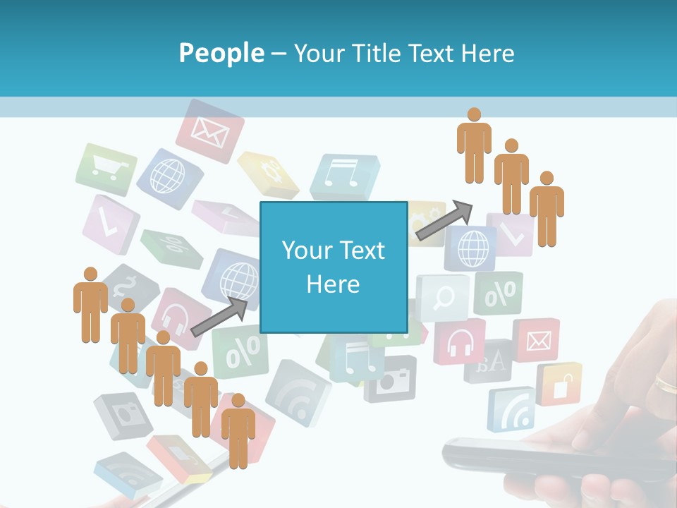 Communicate Pad Touchscreen PowerPoint Template