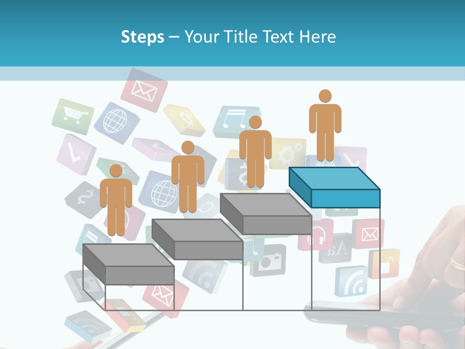 Communicate Pad Touchscreen PowerPoint Template
