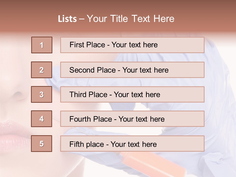 Botox Lips Aesthetic Wrinkle PowerPoint Template