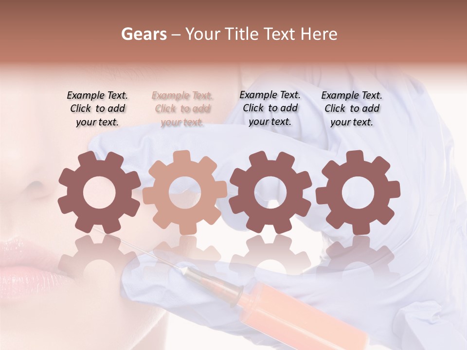 Botox Lips Aesthetic Wrinkle PowerPoint Template