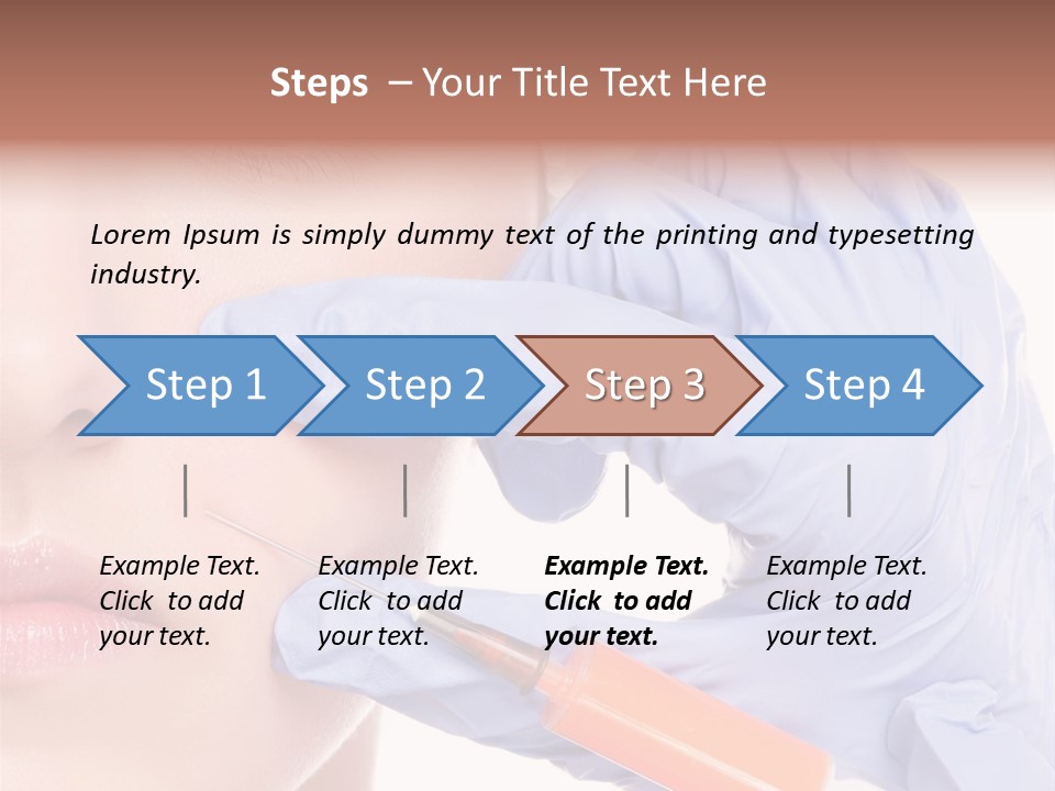 Botox Lips Aesthetic Wrinkle PowerPoint Template