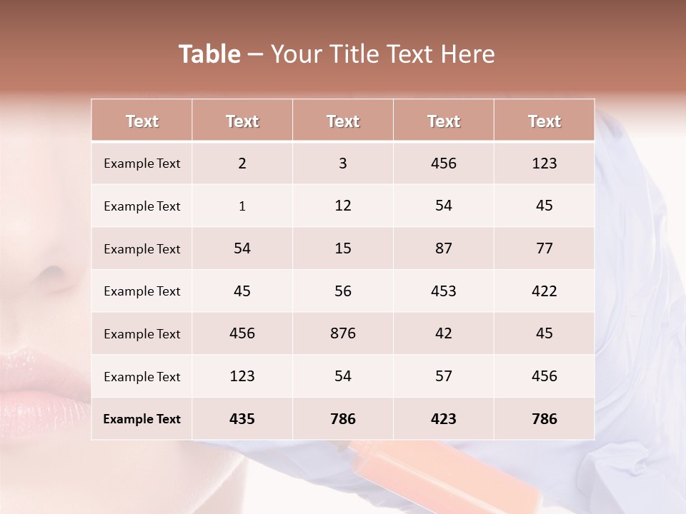 Botox Lips Aesthetic Wrinkle PowerPoint Template