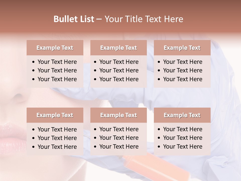 Botox Lips Aesthetic Wrinkle PowerPoint Template