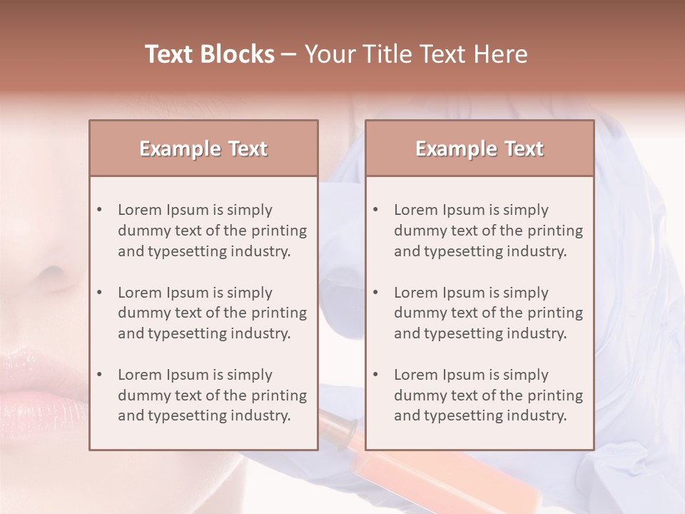 Botox Lips Aesthetic Wrinkle PowerPoint Template