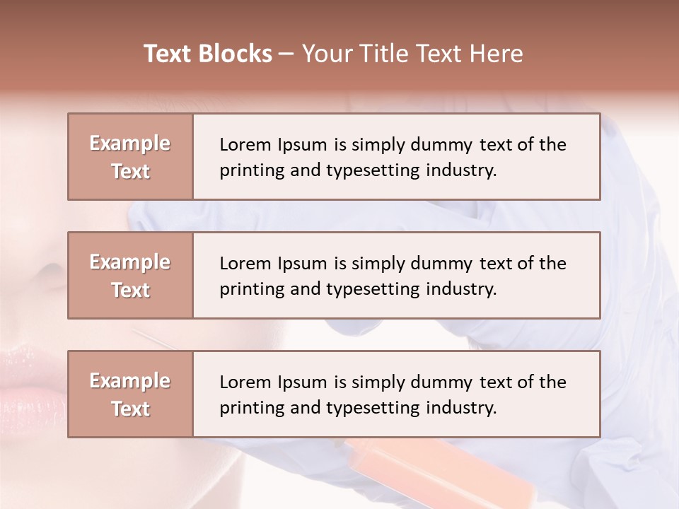 Botox Lips Aesthetic Wrinkle PowerPoint Template