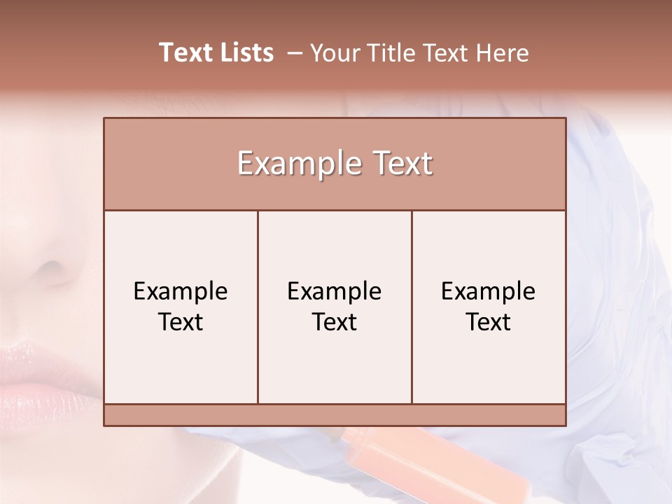 Botox Lips Aesthetic Wrinkle PowerPoint Template