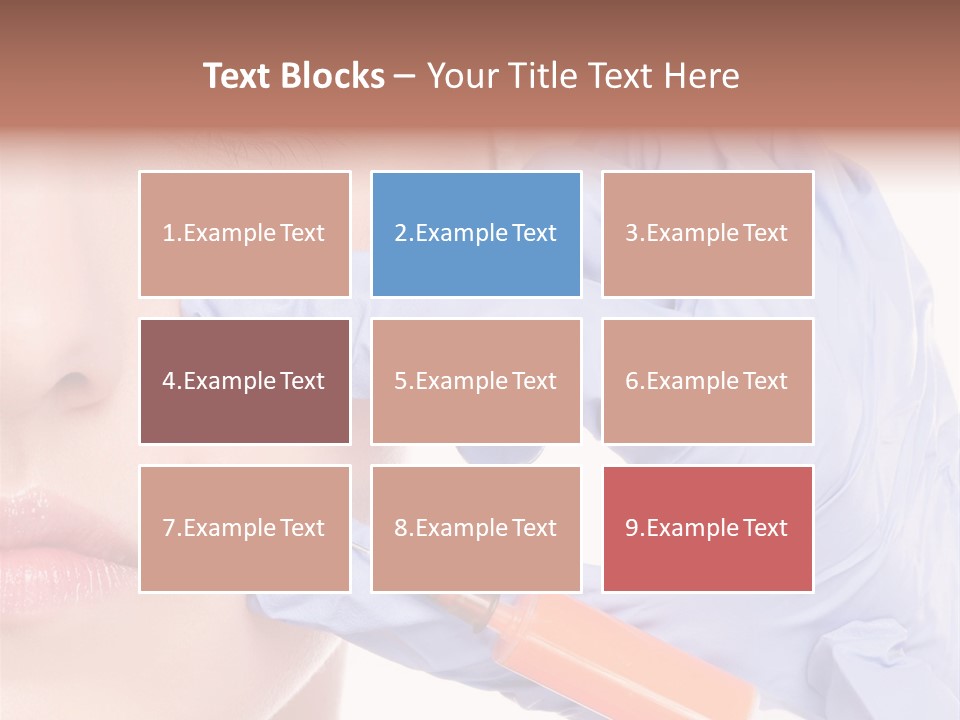 Botox Lips Aesthetic Wrinkle PowerPoint Template