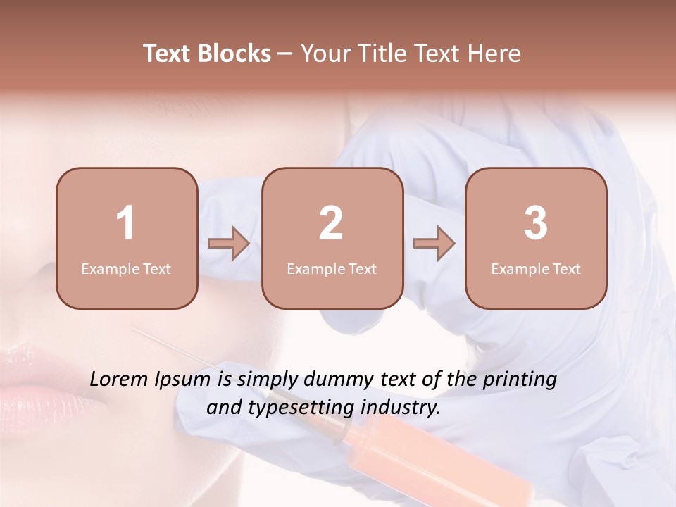 Botox Lips Aesthetic Wrinkle PowerPoint Template