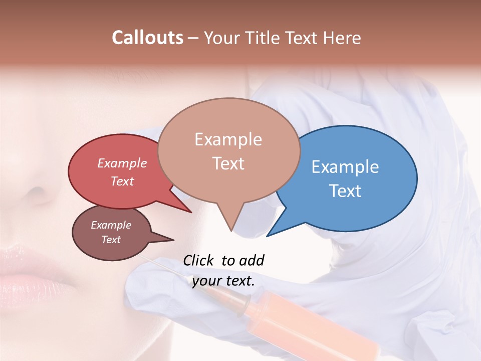 Botox Lips Aesthetic Wrinkle PowerPoint Template