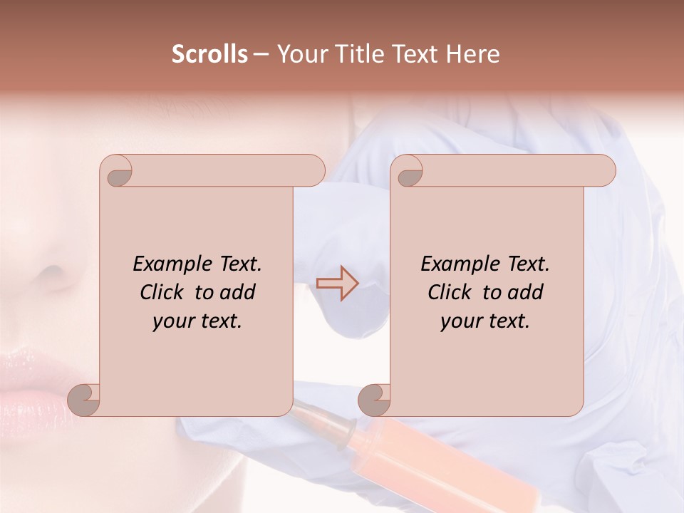 Botox Lips Aesthetic Wrinkle PowerPoint Template