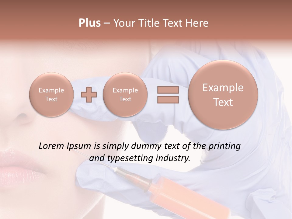 Botox Lips Aesthetic Wrinkle PowerPoint Template