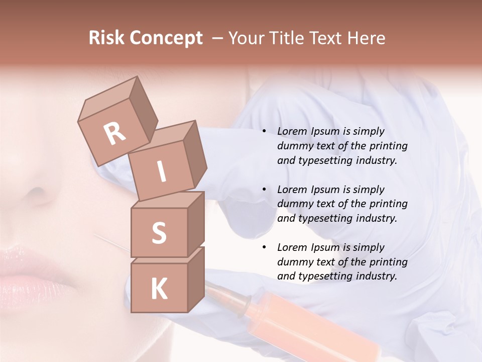 Botox Lips Aesthetic Wrinkle PowerPoint Template