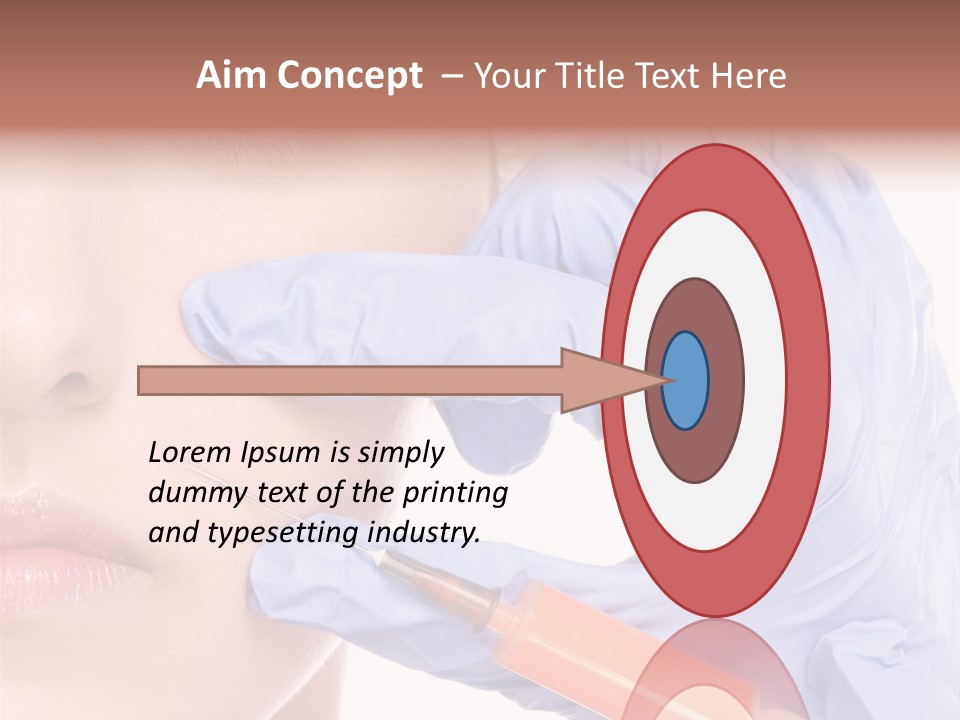 Botox Lips Aesthetic Wrinkle PowerPoint Template