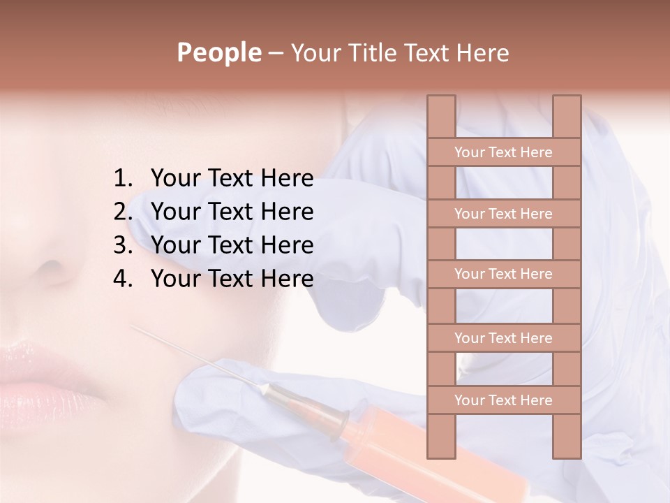 Botox Lips Aesthetic Wrinkle PowerPoint Template