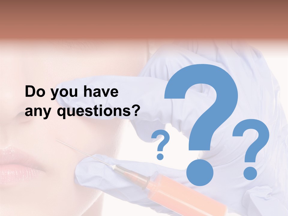 Botox Lips Aesthetic Wrinkle PowerPoint Template