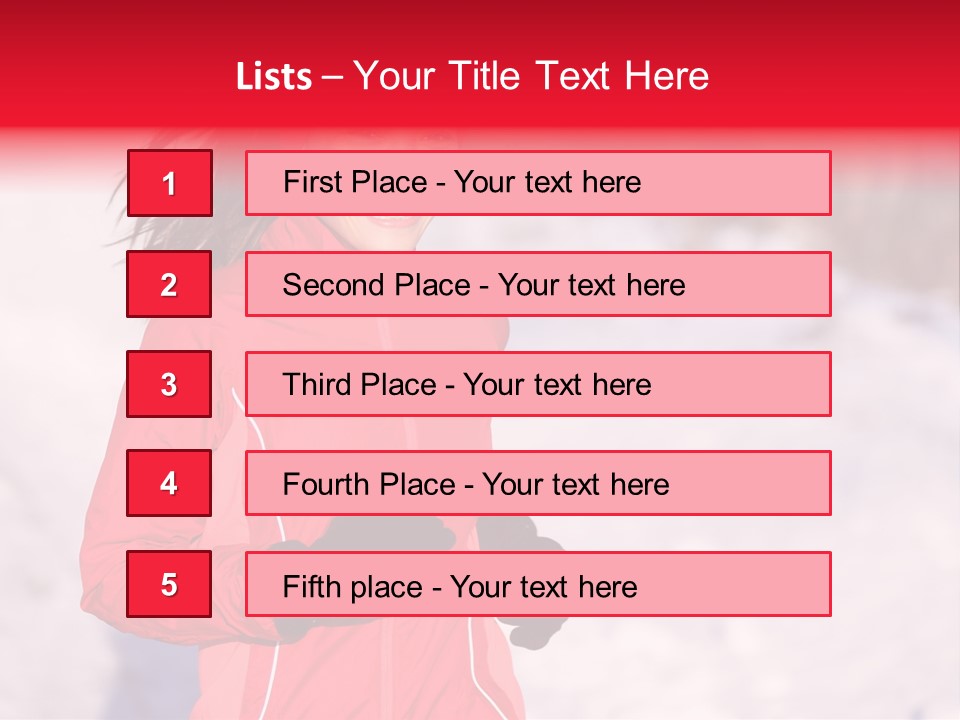 Athlete Person Multiracial PowerPoint Template