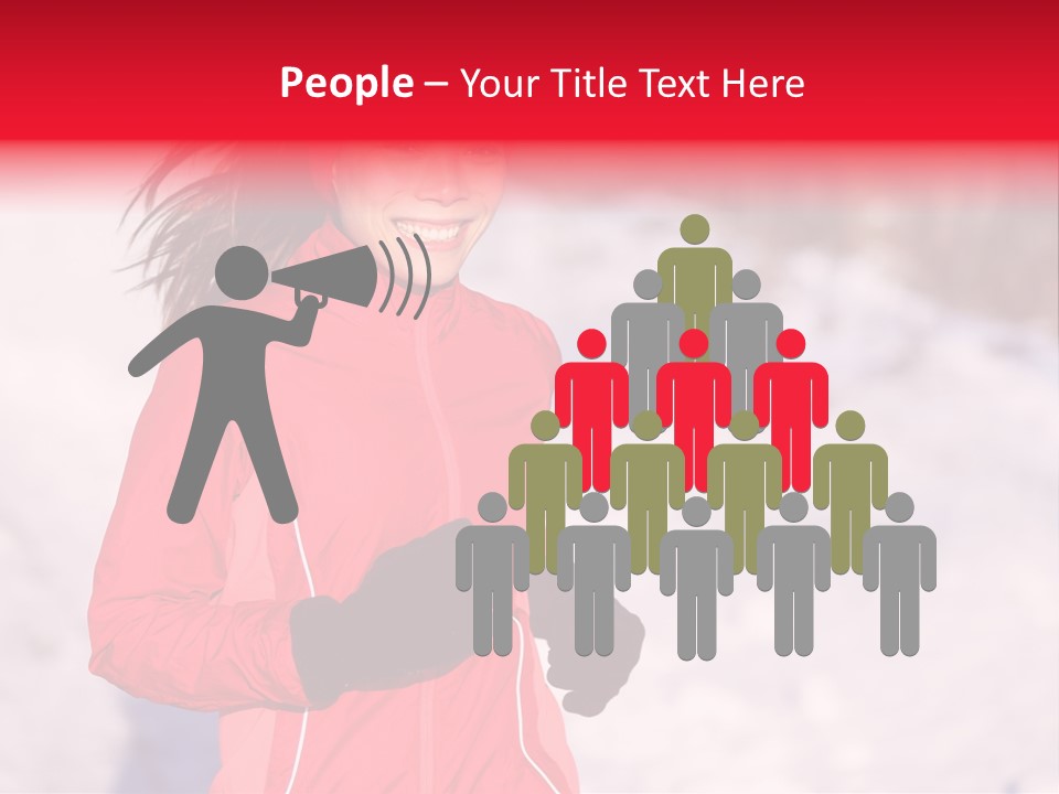 Athlete Person Multiracial PowerPoint Template