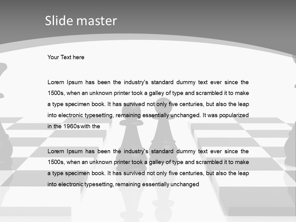 Chess Fight Dad PowerPoint Template