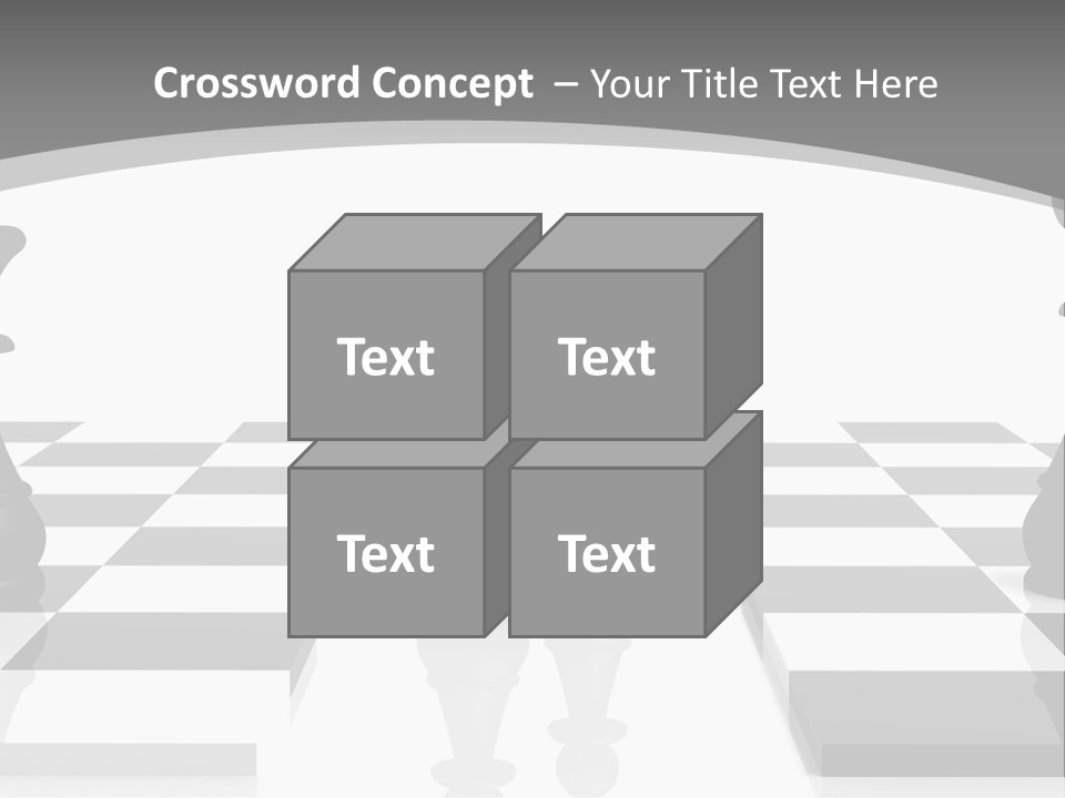 Chess Fight Dad PowerPoint Template