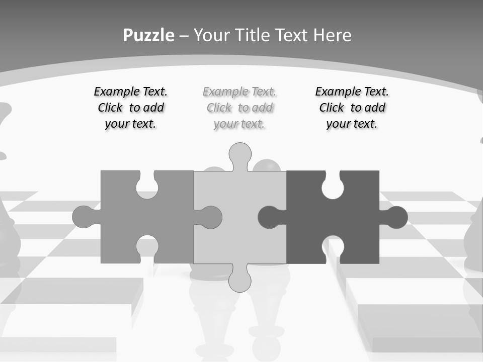 Chess Fight Dad PowerPoint Template