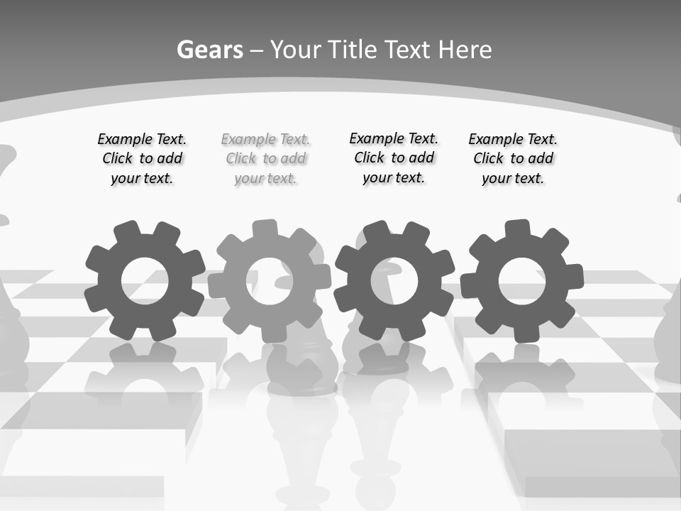 Chess Fight Dad PowerPoint Template