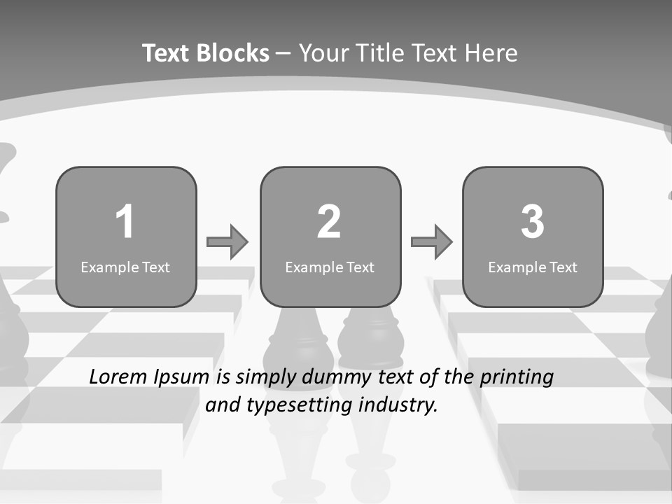 Chess Fight Dad PowerPoint Template