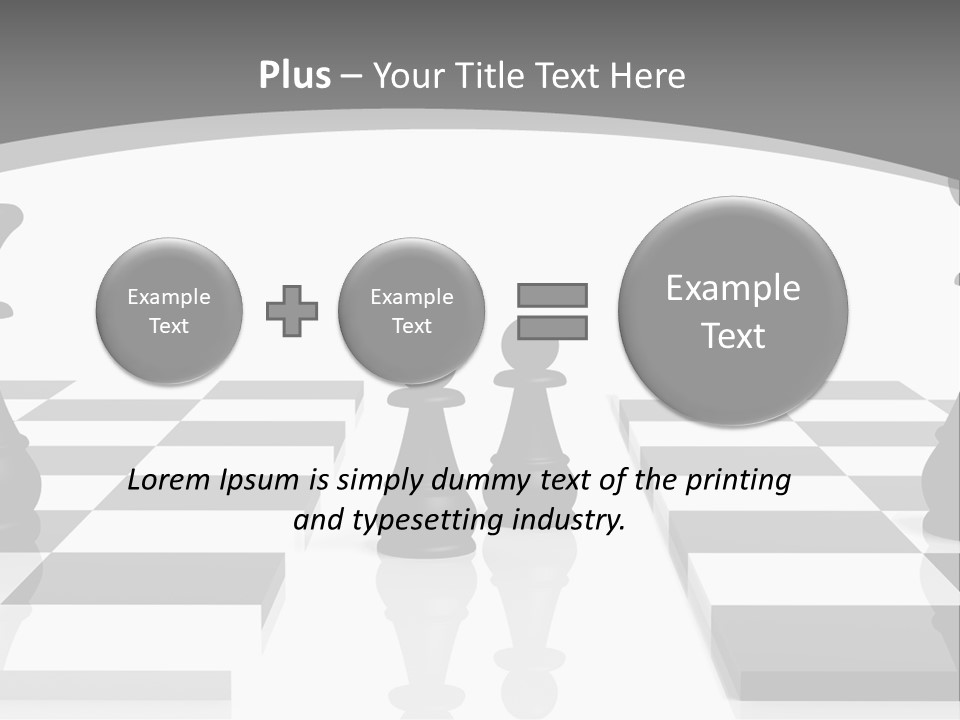 Chess Fight Dad PowerPoint Template