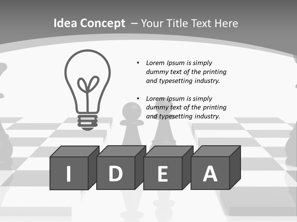 Chess Fight Dad PowerPoint Template