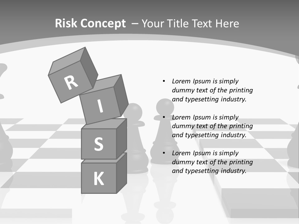 Chess Fight Dad PowerPoint Template
