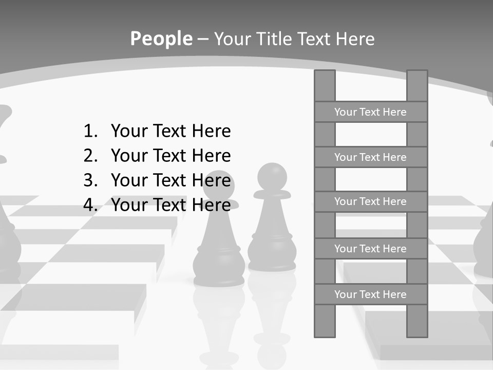 Chess Fight Dad PowerPoint Template