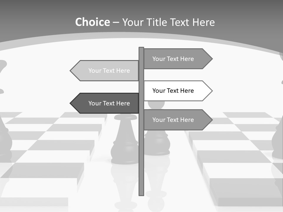 Chess Fight Dad PowerPoint Template