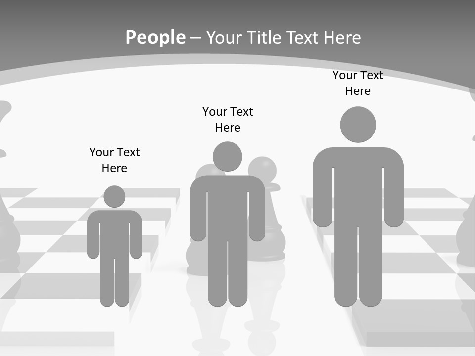 Chess Fight Dad PowerPoint Template