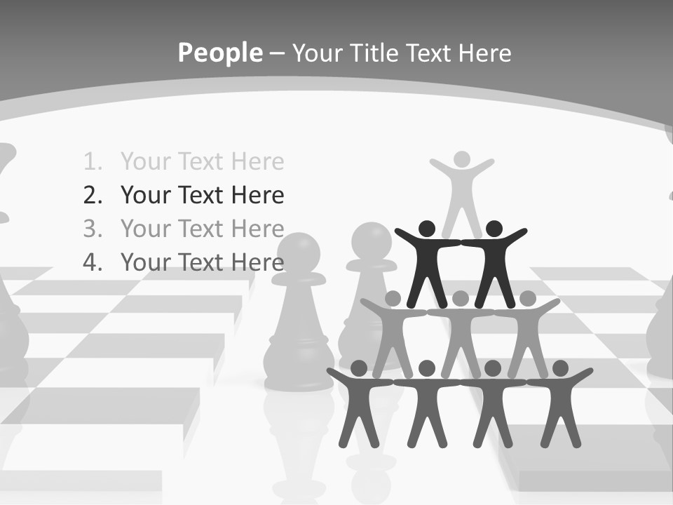 Chess Fight Dad PowerPoint Template