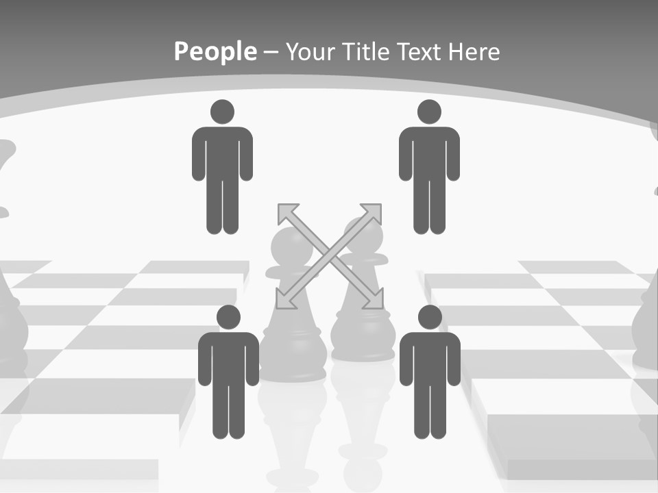 Chess Fight Dad PowerPoint Template