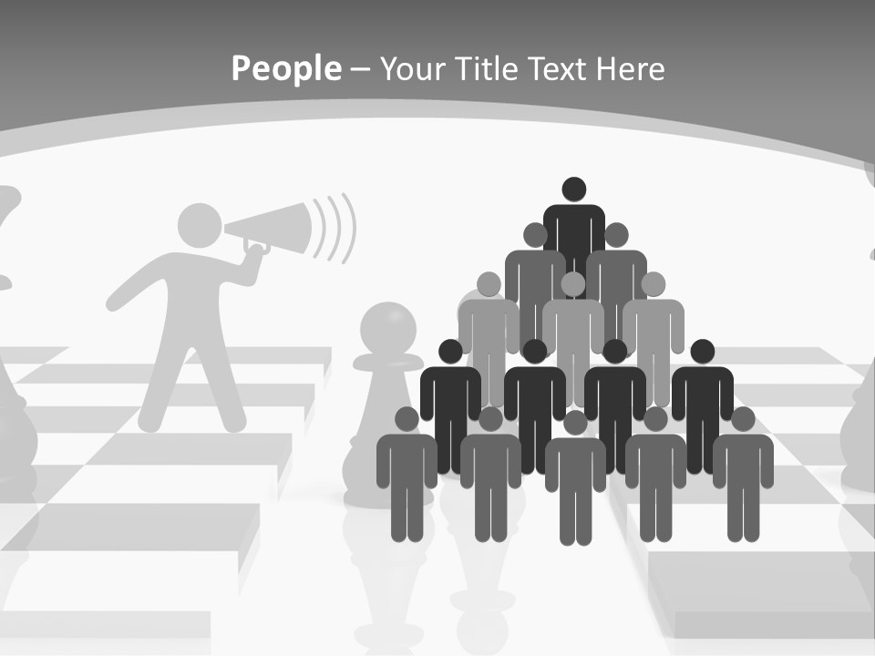 Chess Fight Dad PowerPoint Template