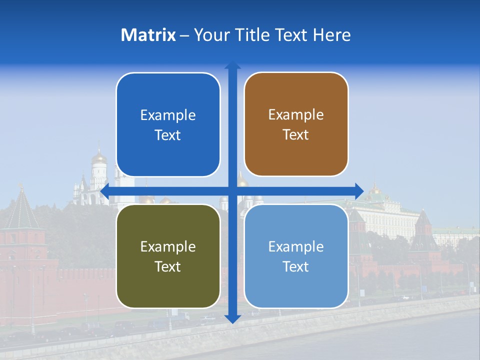 Moscow Kremlin Brick Kremlin Wall PowerPoint Template