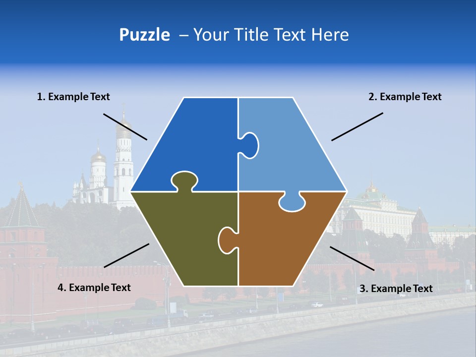 Moscow Kremlin Brick Kremlin Wall PowerPoint Template