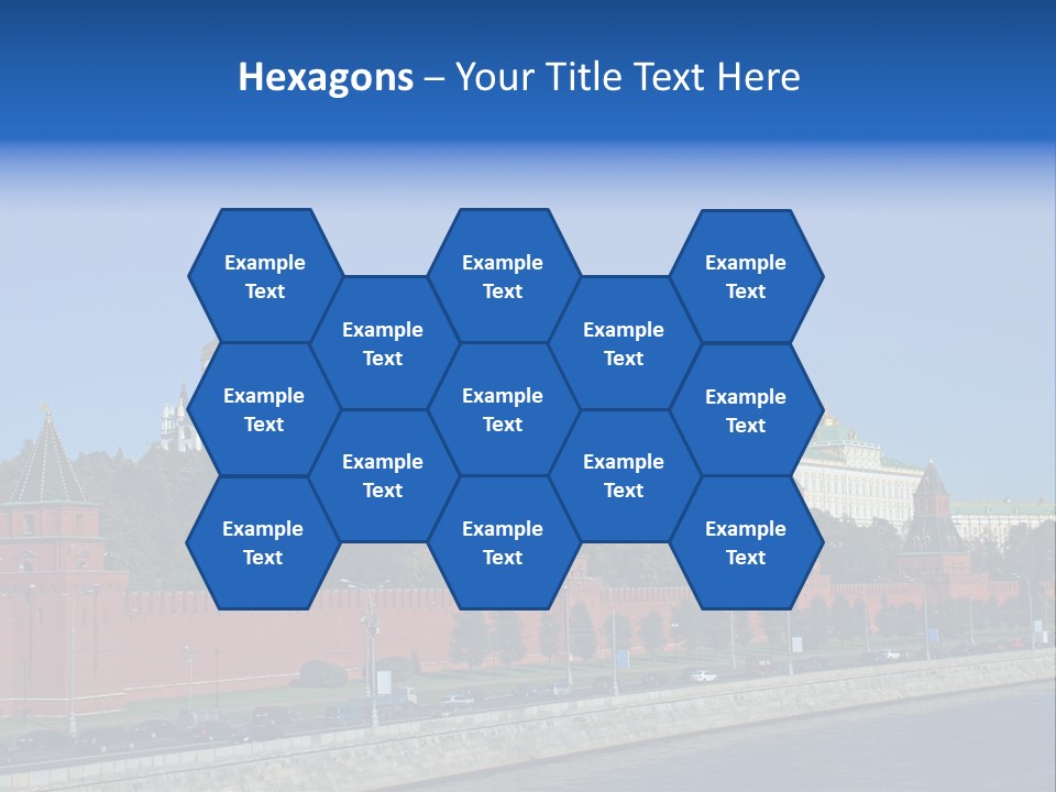 Moscow Kremlin Brick Kremlin Wall PowerPoint Template