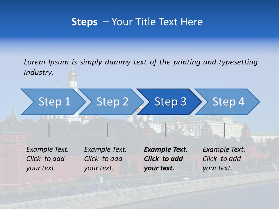 Moscow Kremlin Brick Kremlin Wall PowerPoint Template