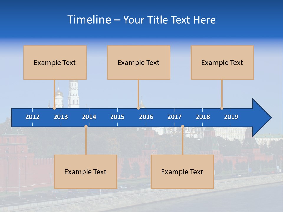 Moscow Kremlin Brick Kremlin Wall PowerPoint Template