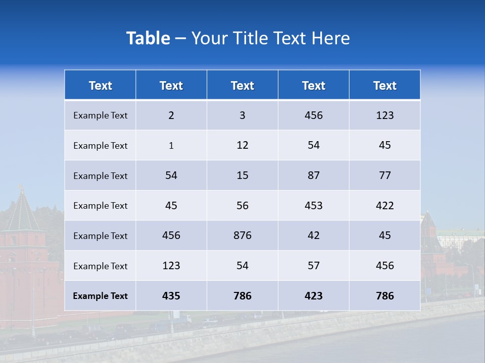 Moscow Kremlin Brick Kremlin Wall PowerPoint Template