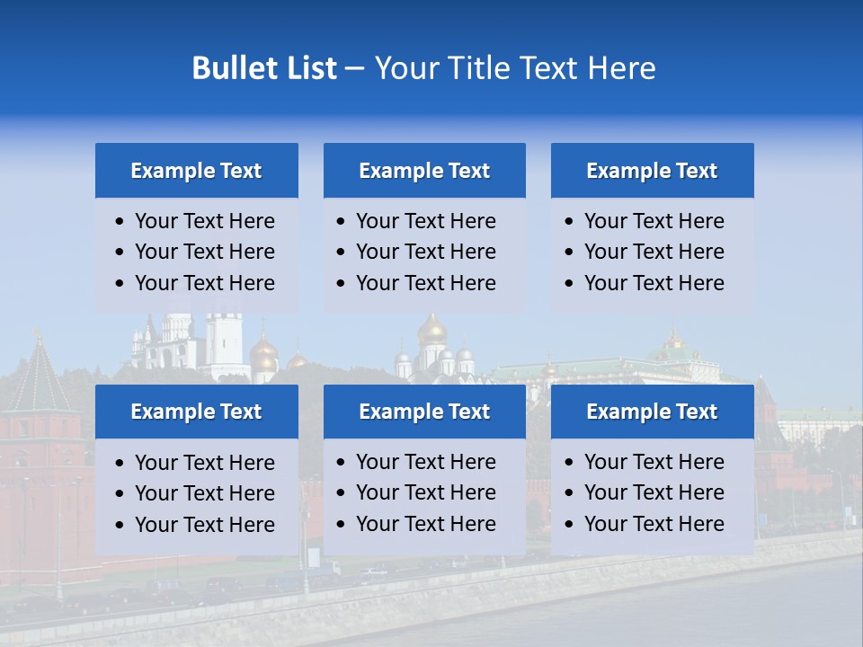 Moscow Kremlin Brick Kremlin Wall PowerPoint Template