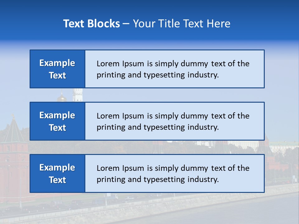Moscow Kremlin Brick Kremlin Wall PowerPoint Template