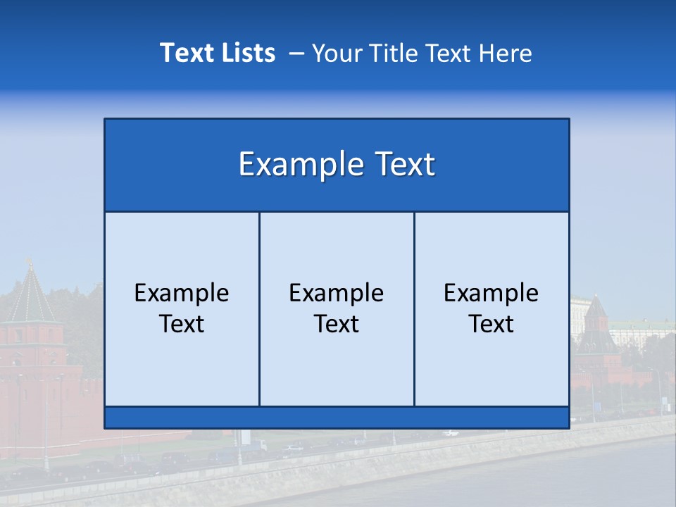 Moscow Kremlin Brick Kremlin Wall PowerPoint Template